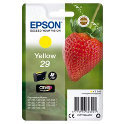 Immagine di Epson - cartuccia - C13T29844012 - inchiostro giallo, serie 29, fragola [C13T29844012]