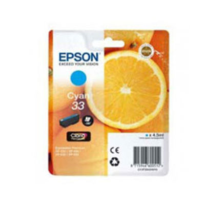 Immagine di Epson - cartuccia - C13T33424012 - inchiostro ciano, serie 33, arancia [C13T33424012]