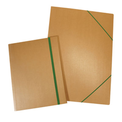 Immagine di Cartella Eco - con elastico - 35 x 50 cm - cartoncino - avana - Starline [XCPECO09AV_STL]