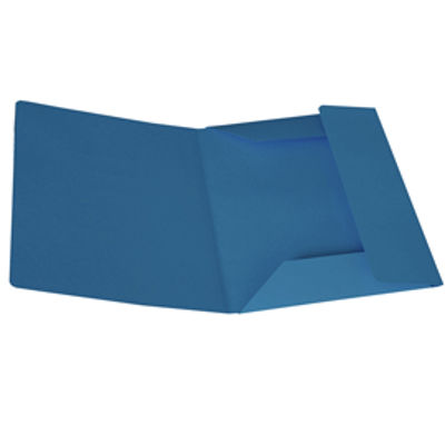 Immagine di Cartellina 3 lembi - 200 gr - cartoncino bristol - blu - Starline - conf. 25 pezzi [OD0112BLXXXAH01]