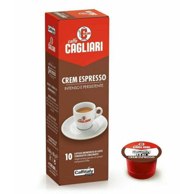 Immagine di BOX 10 CAPSULE CAFFE' CREM ESPRESSO CAGLIARI CAFFITALY [CAFMISC.039R]