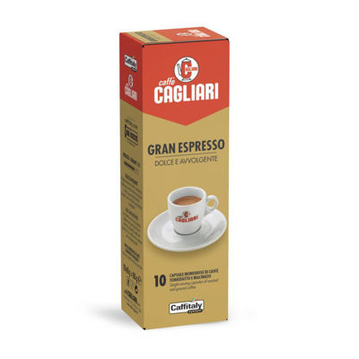 Immagine di BOX 10 CAPSULE CAFFE' GRAND ESPRESSO CAGLIARI CAFFITALY [CAFMISC.041R]