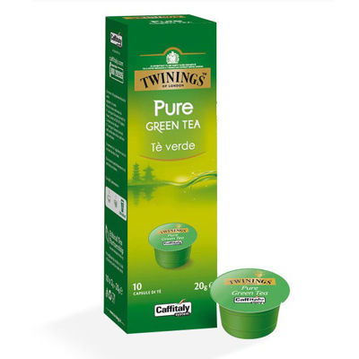 Immagine di BOX 10 CAPSULE TEA PURE GREEN - R TWININGS CAFFITALY [CAFMISC.734R]