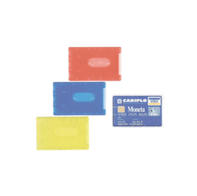 Immagine di Porta Cards Rigido  Favorit PVC  8.5x5.4 cm  colori assortiti [02782815]
