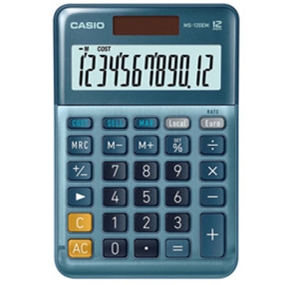 Immagine di Calcolatrice da tavolo MS-120TERII - 12 cifre - Casio [MS-120TER]