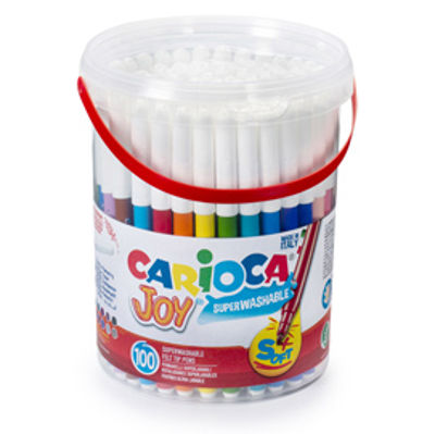 Immagine di Barattolo 100 pennarelli fine Doodle colori assortiti Carioca [40043]