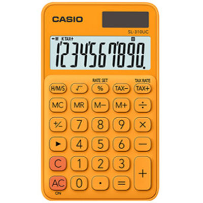 Immagine di Calcolatrice tascabile SL-310UC arancio CASIO [SL-310UC-RG]