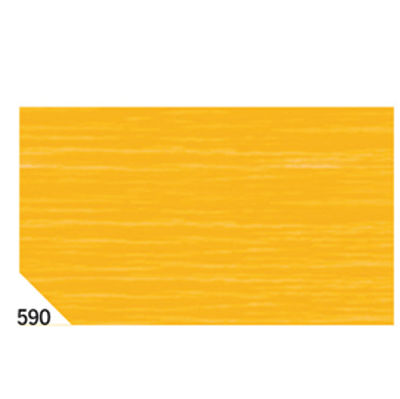 Immagine di Carta crespa - 50 x 250 cm - 48 gr/m2 - arancio 590 - Rex Sadoch - conf.10 rotoli [REX 590]