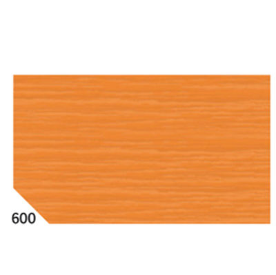 Immagine di Carta crespa - 50 x 250 cm - 48 gr/m2 - arancione 600 - Sadoch - conf.10 rotoli [REX 600]