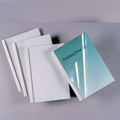 Immagine di Cartelline termiche Standard - A4 - 150 micron - 50 mm - bianco - GBC - scatola 50 pezzi [IB370151]