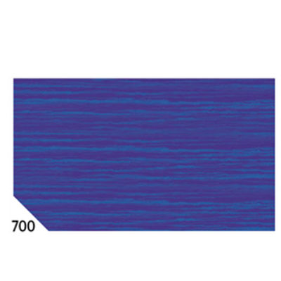 Immagine di Carta crespa - 50 x 250 cm - 48 gr/m2 - blu 700 - Rex Sadoch - conf.10 rotoli [REX 700]