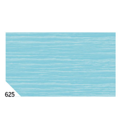 Immagine di Carta crespa - 50 x 250 cm - 48 gr/m2 - azzurro 625 - Rex Sadoch - conf.10 rotoli [REX 625]