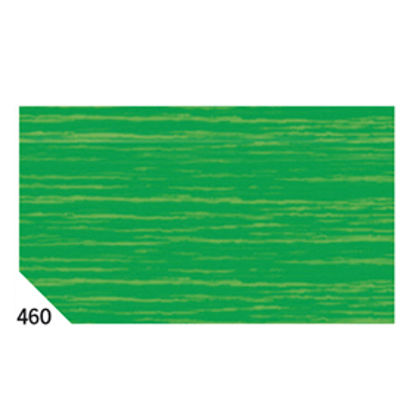 Immagine di Carta crespa - 50 x 250 cm - 48 gr/m2 - verde chiaro 460 - Rex Sadoch - conf.10 rotoli [REX 460]