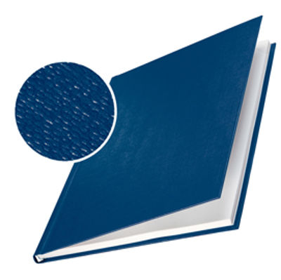 Immagine di Copertine Impressbind - rigide - 7 mm - finitura lino - blu - Leitz - scatola 10 pezzi [73910035]