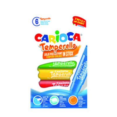 Immagine di Carioca temperello - colori assortiti - Carioca - astuccio 6 temperelli [42739]