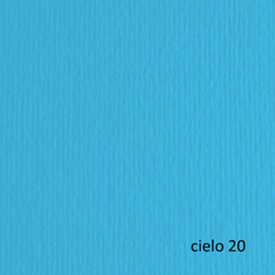 Immagine di Cartoncino Elle Erre - 70x100cm - 220gr - cielo 120 - Fabriano - blister 10 fogli [46470120]