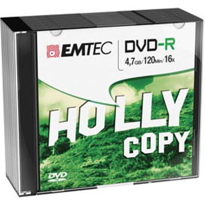 Immagine di Emtec - DVD-R - registrabile - ECOVR471016SL - 4,7GB - conf. 10 pz [ECOVR471016SL]