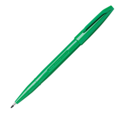 Immagine di Pennarello Sign Pen S520  punta feltro - punta 2,00mm - verde - Pentel [S520-D]