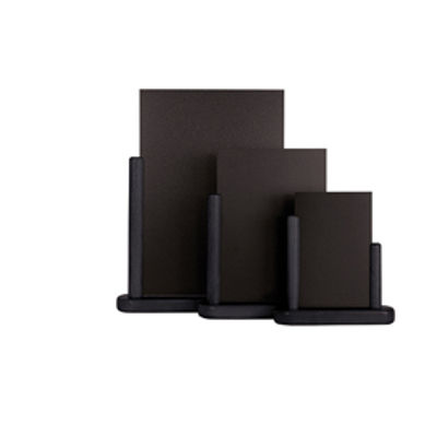 Immagine di Lavagna da tavolo Elegant - A4 - 27,5x32x7 cm - nero - Securit [ELE-BL-LA]