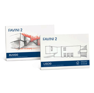 Immagine di Album Favini 2 - 33x48cm - 110gr - 10 fogli - liscio - Favini [A170313]