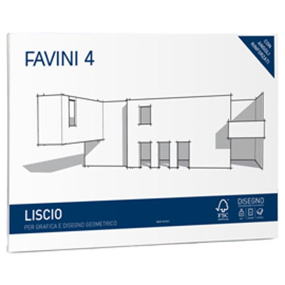Immagine di Album Favini 4 - 33x48cm - 220gr - 20 fogli - liscio - Favini [A166503]