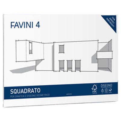 Immagine di Album Favini 4 - 33x48cm - 220gr - 20 fogli - liscio squadrato - Favini [A167503]