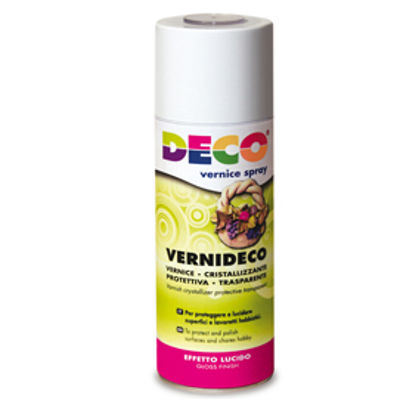 Immagine di Vernice spray - trasparente - effetto laccato e ceramico - 400ml - DECO [622]