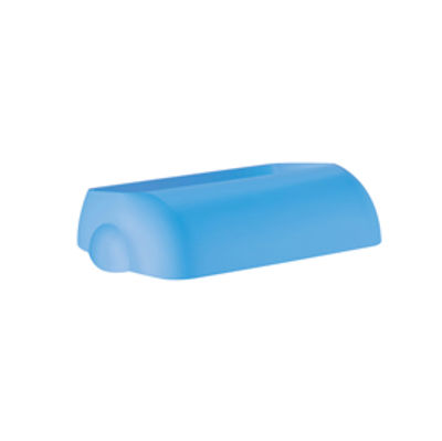 Immagine di Coperchio per cestino gettacarte Soft Touch - 33,5x22,5x9 cm - 23 L - azzurro - Mar Plast [A74401AZ]