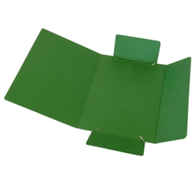 Immagine di Cartellina con elastico - presspan - 3 lembi - 700 gr - 25x34 cm - verde - Cartotecnica del Garda [CG0032PBXXXAE03]