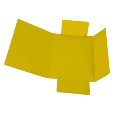 Immagine di Cartellina con elastico - presspan - 3 lembi - 700 gr - 25x34 cm - giallo - Cartotecnica del Garda [CG0032PBXXXAE04]