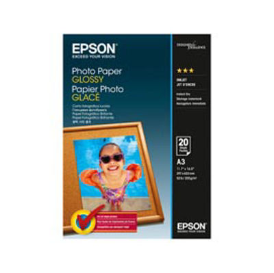 Immagine di Epson - Photo Paper Glossy - A3 - 20 Fogli - C13S042536 [C13S042536]