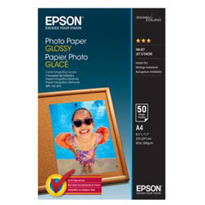 Immagine di Epson - Photo Paper Glossy - A4 - 50 Fogli - C13S042539 [C13S042539]