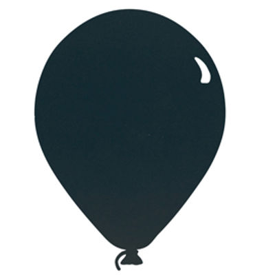 Immagine di Lavagna da parete Silhouette - 39,6x29 cm - forma palloncino - nero - Securit [FB-BALLOON]
