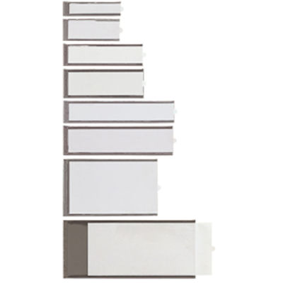 Immagine di Portaetichette adesivo Ies B2 - 24 x 88 mm - grigio - Sei Rota - conf. 8 pezzi [320322]