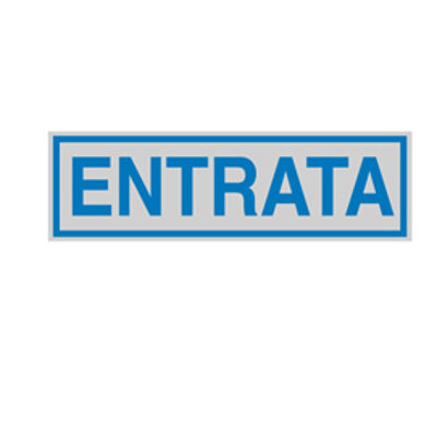 Immagine di Targhetta adesiva - ENTRATA - 165x50 mm - Cartelli Segnalatori [96683]