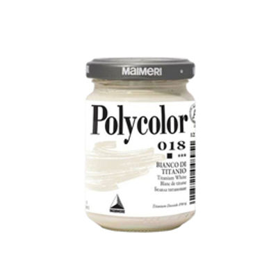 Immagine di Colore vinilico Polycolor - 140 ml - bianco titanio - Maimeri [M1220018]