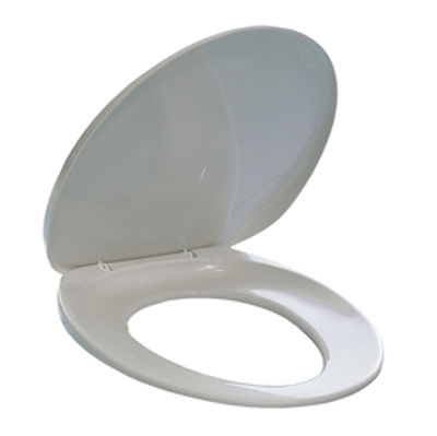 Immagine di Sedile per WC - universale - PPL - distanza fori da 8,5 a 17,5 cm - bianco - Durable [1809654011]