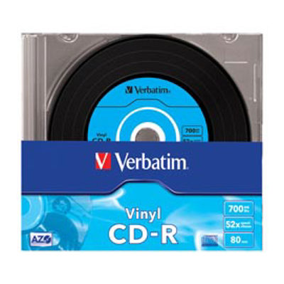 Immagine di Verbatim - Scatola 10 CD-R Data Life Plus Data Vinyl - slim 1X/52X - 43426 - 700MB [43426]