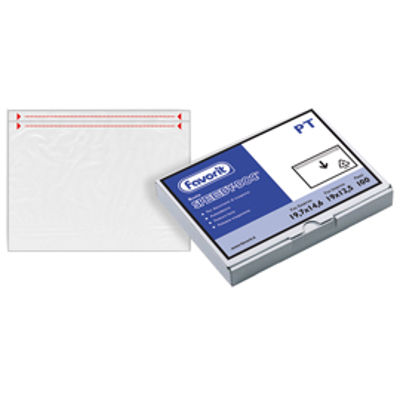 Immagine di Busta adesiva Speedy Doc - formato PT (190x125 mm) - Favorit - conf. 100 pezzi [100500101]