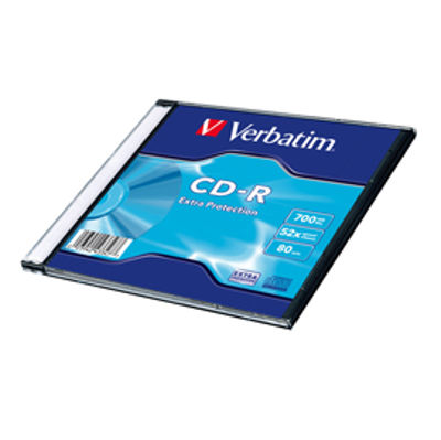 Immagine di Verbatim - Scatola 200 CD-R DataLife Single Pack - slim case - serigrafato - 1x-48x - 43347 - 700MB [43347]