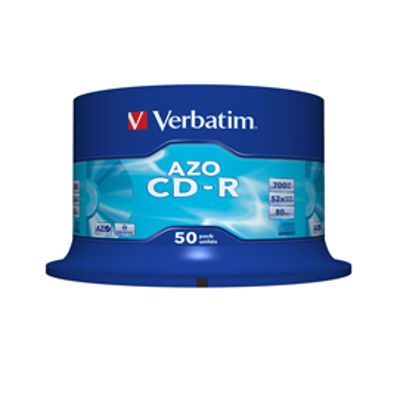Immagine di Verbatim - Scatola 50 CD-R DataLife Plus - 1X-52X - serigrafata crystal - 43343 - 700MB [43343]