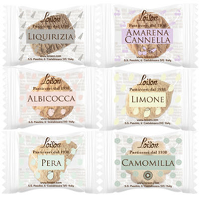 Immagine di Biscotti al burro - frutta e meditazione assortiti - Loison - scatola da 200 biscotti [1905]