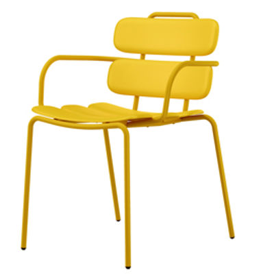 Immagine di Seduta collettivitA' Lemon con braccioli - Giallo - Unisit [LEB/giallo]
