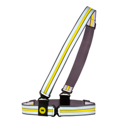 Immagine di Banda sicurezza alta visibilitA' Cross Wrap - regolabile - giallo fluo - WoWow [120022]