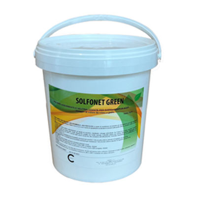 Immagine di Secchio 5kg polvere assorbente Solfonet Green per sversamento acido solforico [DUS351G]