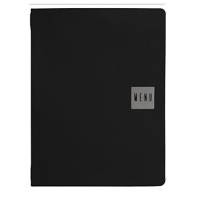 Immagine di Porta menU' A4 Talk nero 24,3x31,6cm Stilcasa [PM2-C-30-MG]