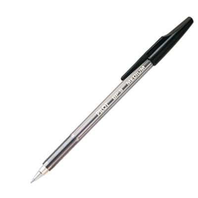 Immagine di Penna a sfera BP S - punta media 1 mm - nero - Pilot [001630]