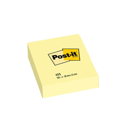 Immagine di Blocco foglietti - 653 - 38 x 51 mm - giallo Canary - 100 fogli - Post it [7100172745]