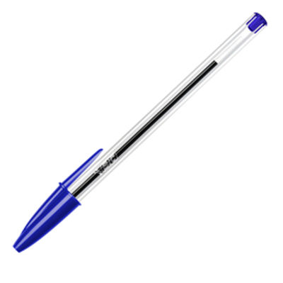 Immagine di Penna a Sfera Bic Cristal Blu Punta Media 1.0mm [8373609]