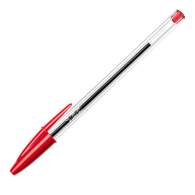 Immagine di Penna a Sfera Bic Cristal Rossa Punta Media 1.0mm [8373619]